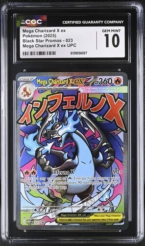 Mega Charizard X EX *CGC 10* Full Art *Phantasmal Flames UPC Promo* #23*Pokemon