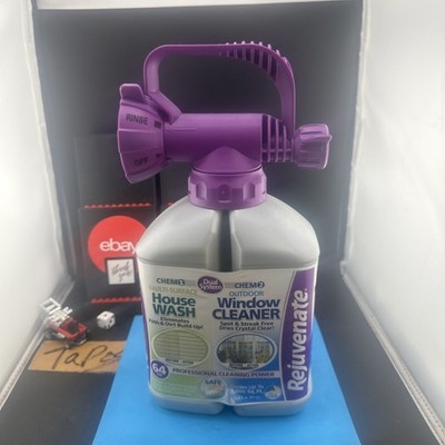 Rejuvenate Dual System Outdoor Window Cleaner & House Siding Cleaner with Hos...