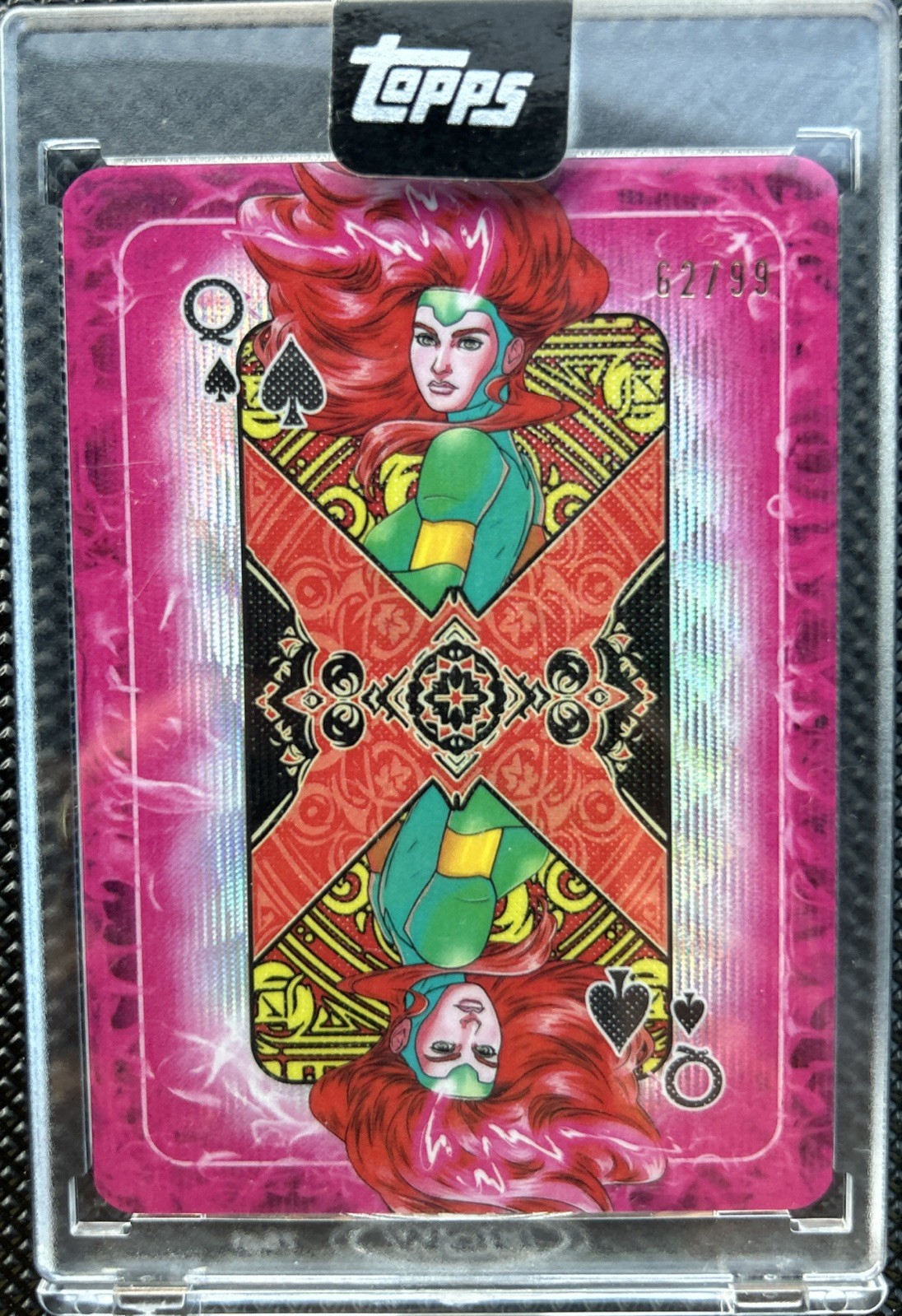 Jean Grey Queen Spades #S-Q Marvel 2025 Topps Mint Gambit's Deck trading card — raw and PSA graded price guide