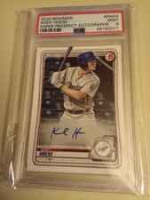 2020 Bowman Kody Hoese AUTOGRAPH #PA-KH Graded PSA 9 Mint