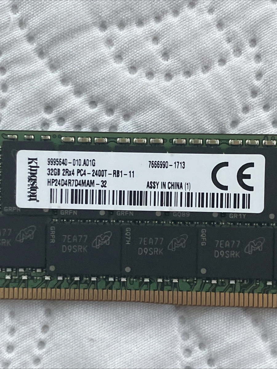 25+ PC4-19200 (DDR4-2400) Bus Speed Server RAM 32 GB Capacity per