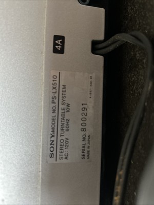 Sony PS-LX500 Linear Tracking Direct Drive Automatic Turntable