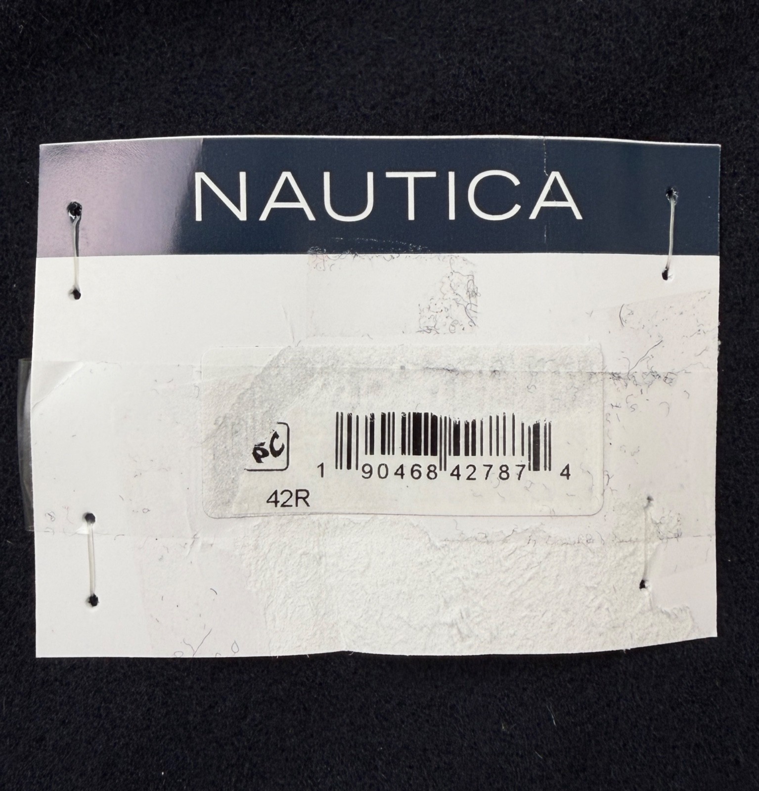 $450 NEW NAUTICA Mens 42R Navy Wool Cashmere Classic 38" Long OverCoat Jacket image 5