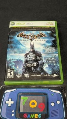 Batman Arkham Asylum Game Of The Year Edition (Microsoft Xbox 360) CIB W/Glasses
