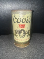 Vintage 1950’s Coors Banquet Steel Flat Top Beer Can From Golden, CO