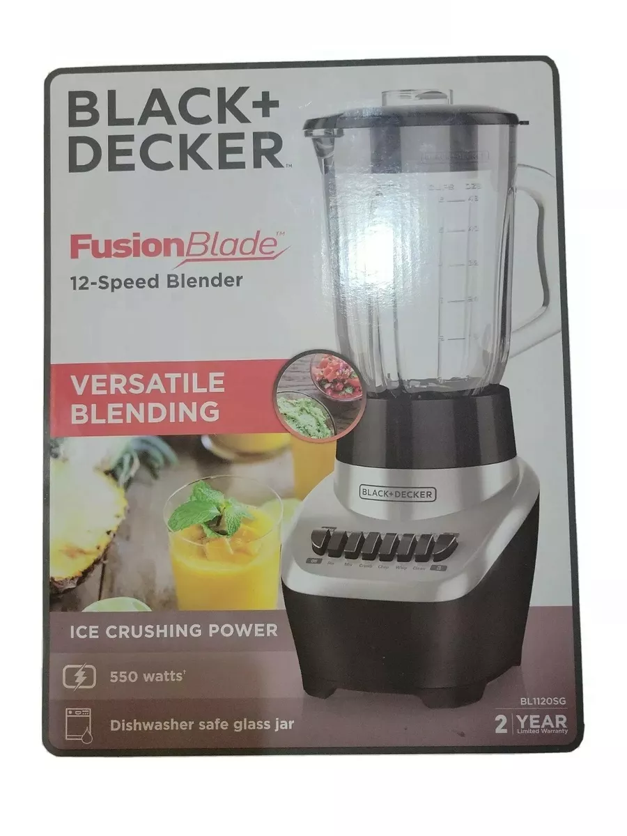 BLACK+DECKER Countertop Fusion Blade 12 Blender - BL1120SG - NIB