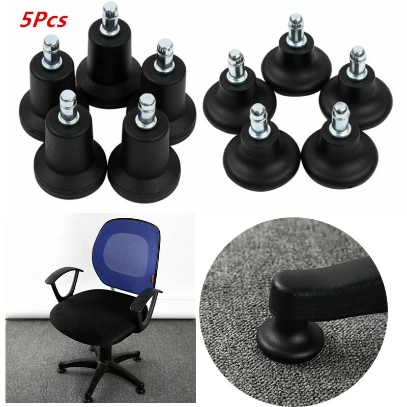 5Pcs Bell Glide Replacement Office Chair Swivel Caster Wheel to