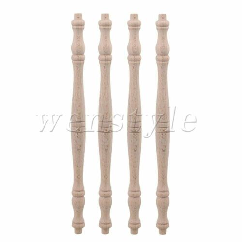 4PCS Classical Beech Wood Craft Spindles for Wooden Door Garden 27.5x1.8cm - Picture 1 of 6