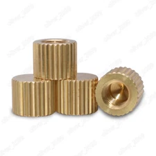 Brass Flat Head Knurled Nuts M2 M2.5 M3 M4 M5 M6 M8 M10