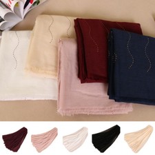 Muslim Arab Women Hijab Long Scarf Headwrap Shawls Wrap Islamic Stoles Scarves
