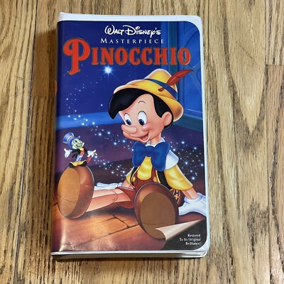 Walt Disney Masterpiece Pinocchio VHS 1993 Restored To its Original Brilliance