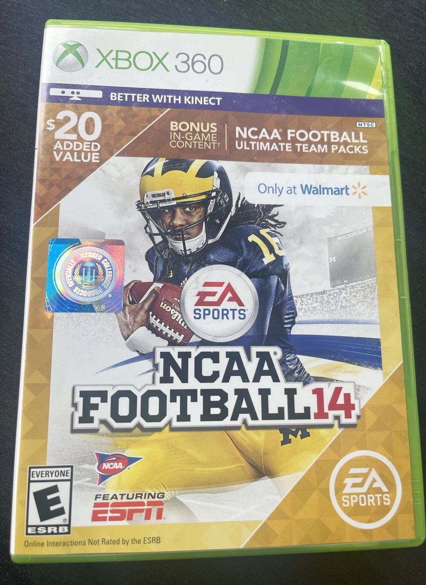 Ncaa football 14 xbox 360 ebay outlet