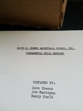 Dave Cowens Basketball School Booklet