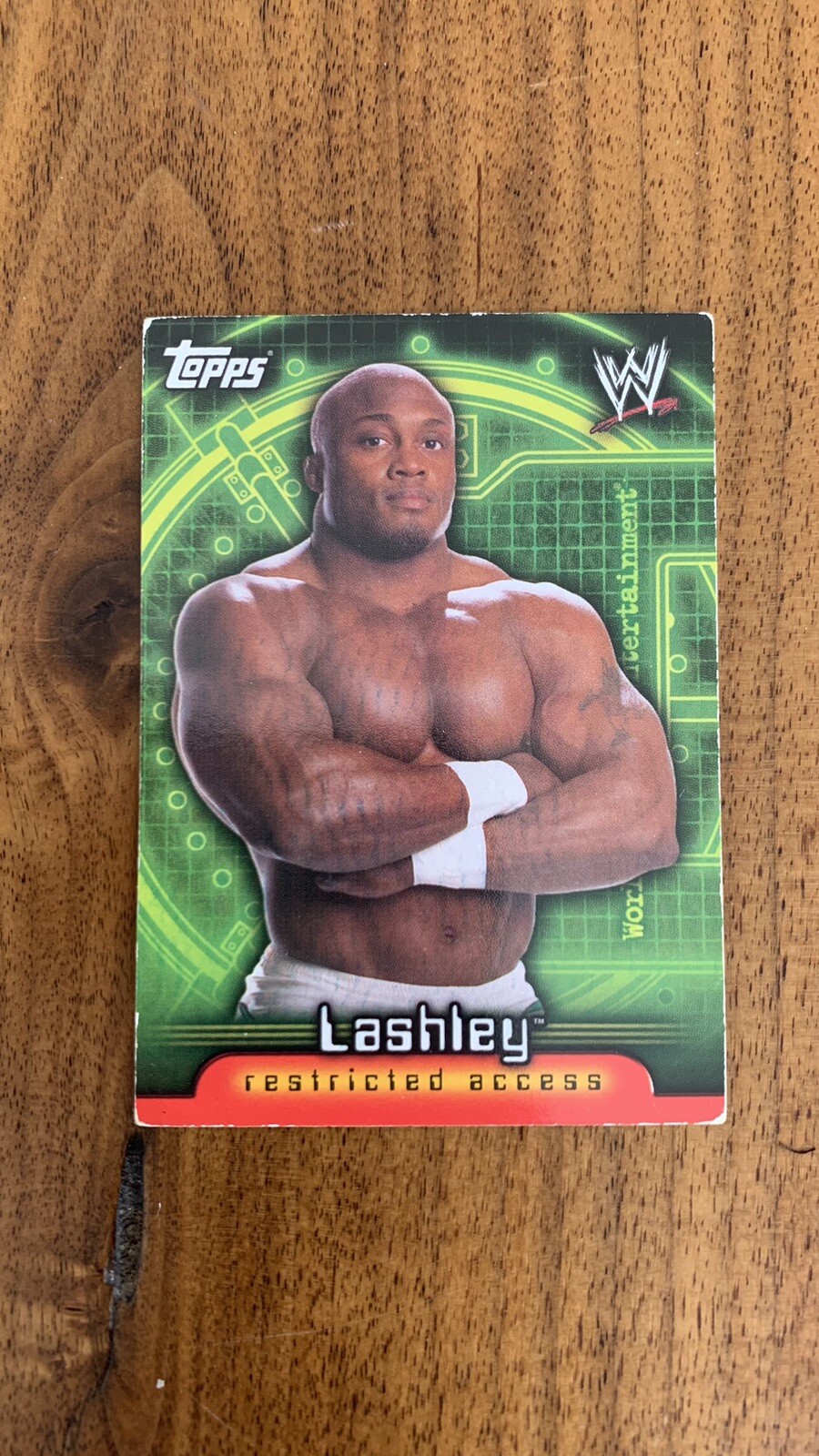 2006 Topps WWE Insider Restricted Access Bobby Lashley #1 Rookie RC