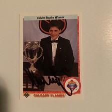 SERGEI MAKAROV Calgary Flames Signed Autographed 1990-91 Upper Deck Calder Card