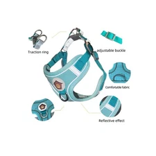 Dog Harness No Pull Reflective, S/M/L for Walking and Training
