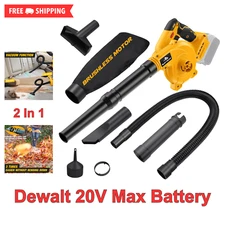 Cordless Leaf Blower for Dewalt 20V Max Battery (Battery Not Included) 2-in-1