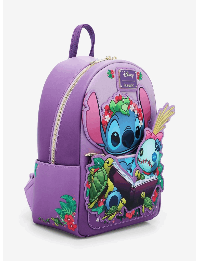 Loungefly Disney Lilo & Stitch Scrump Reading Mini Backpack | eBay