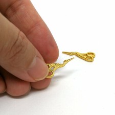 2pcs Dollhouse Miniature 1:12 Toy Mini Metal Scissor Home work Decor Accessory