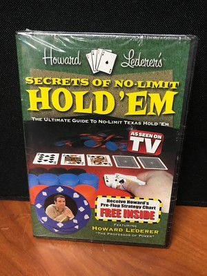 Howard Lederer Secrets of Texas  Hold 'Em Poker SEALED Complete Set of Four DVDs