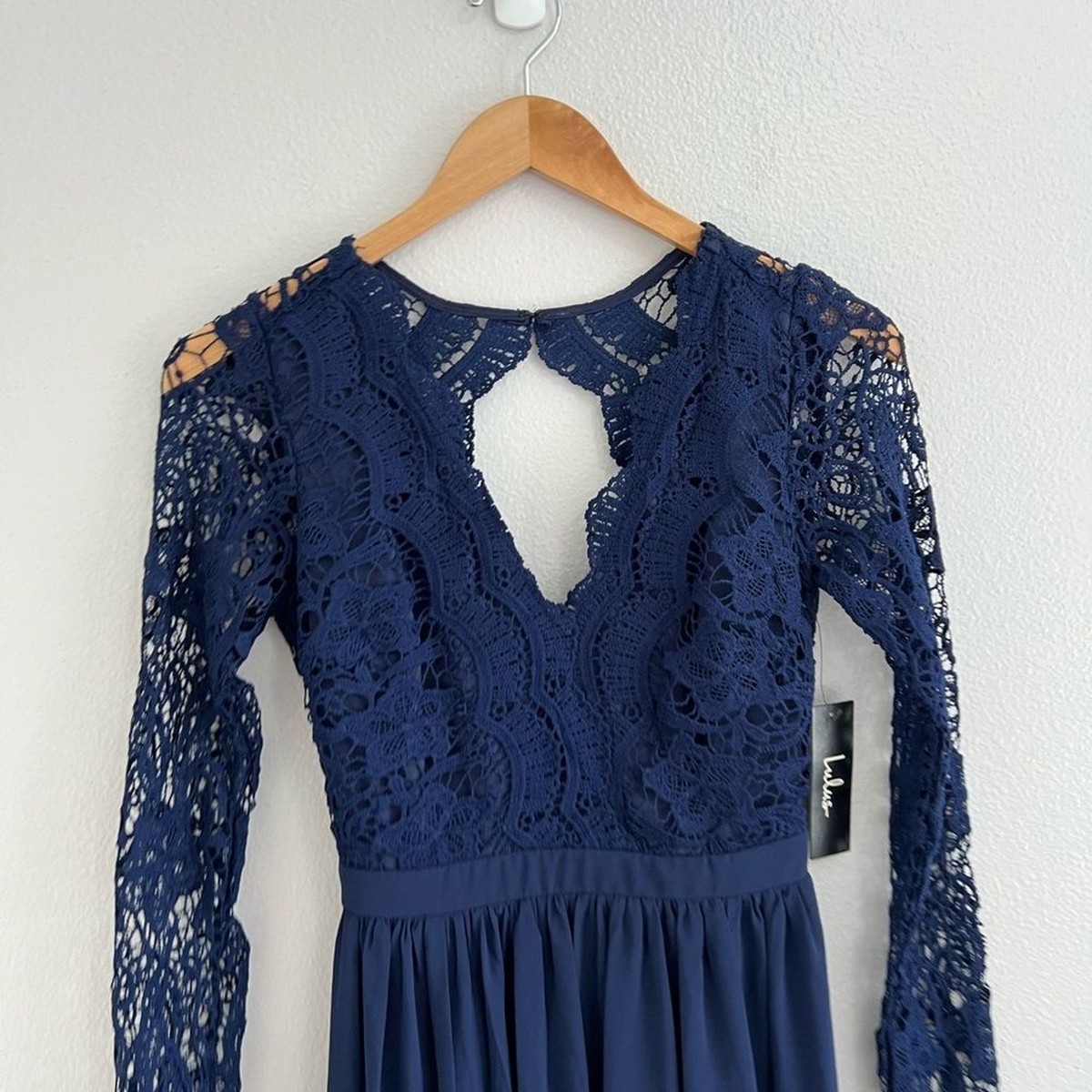 cynthia rowley blue lace dress Garbo Silky Lace Dress