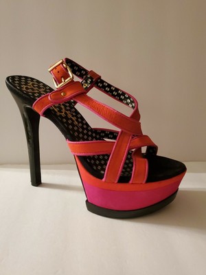 jessica simpson red peep toe heels
