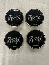 Work Wheels Rezax 2 Center Caps Black Silver 17 18 19 Brand New Discontinued Work Wheels Rezax 2 Center Caps Black Silver 17 18 19 Brand New Discontinued