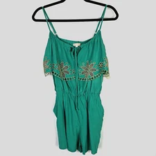 GB Dillard's Women's Short Romper with Pockets Spaghetti Strap Size Small