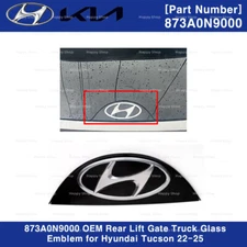 873A0N9000 OEM Rear Lift Gate Truck Glass Emblem for Hyundai Tucson 22-25
