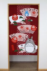 JAPANESE Noren Curtain HAPPY Crane turtle  MADE IN JAPAN NEW 85x150cm COTTON