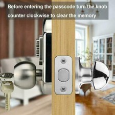 SMART Keyless Door Lock Mechanical Digital Code SECURITY Entry Keypad Stainless 3