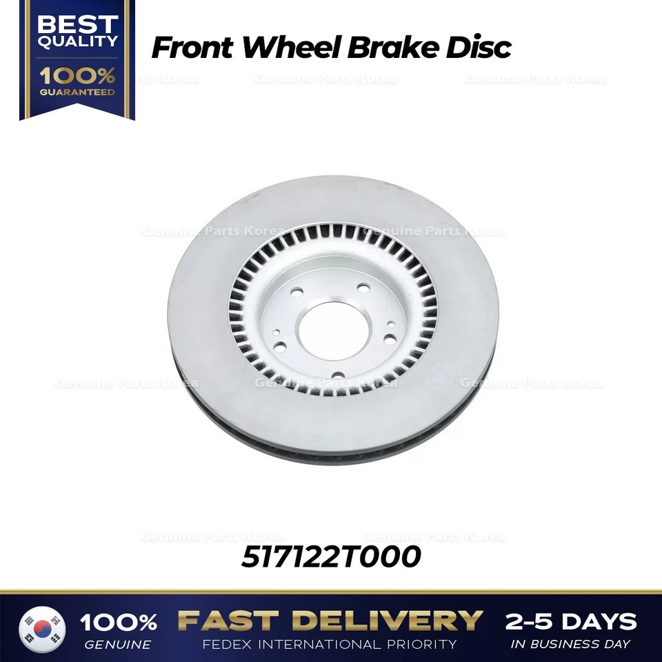 ⭐Genuine⭐ Front Wheel Brake Disc 517122T000 for Hyundai Azera Kia Optima - Изображение 2 из 2