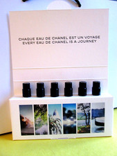 LES EAUX DE CHANEL SAMPLE SET PARIS BIARRITZ DEAUVILLE VENISE RIVIERA EDIMBOURG