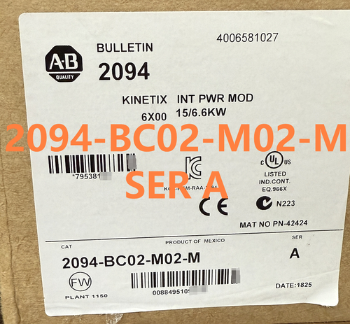 Módulo de eje integrado Allen-Bradley AB 2094-BC02-M02-M Kinetix 6200/6500 NUEVO