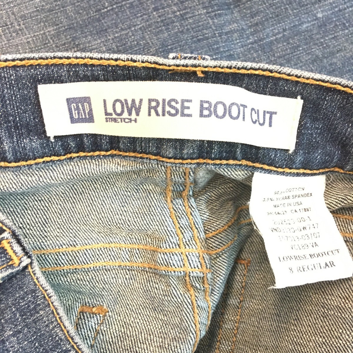 Jean Femme Gap Premium - Taille 6 - Boot Cut - Taille Basse - Délavé Moyen - Stretch