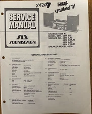 SOUNDESIGN  NO. 6614 5614SIL 0606 AM/FM STEREO CASSETTE RECORD SERVICE MANUAL