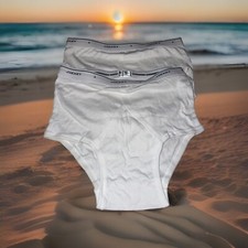 Lot Of 2 VTG Jockey Mens Classic Y Front White Briefs Men's Size 36 NWOT