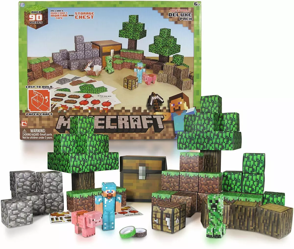 Minecraft Papercraft Overworld 225-Piece Set Case - Westfield Comics