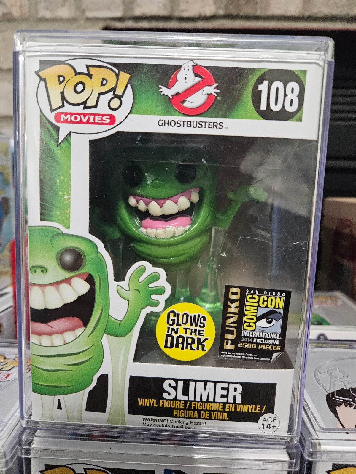 Funko Slimer Ghostbusters Sdcc Glow Gitd
