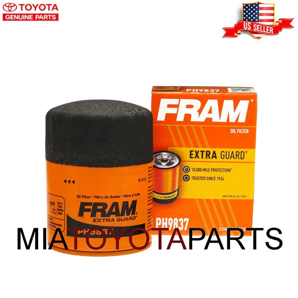 6 Pack Fram Oil Filter PH9837 Extra Guard Buick Cadillac GMC Hummer Isuzu - Изображение 3 из 4