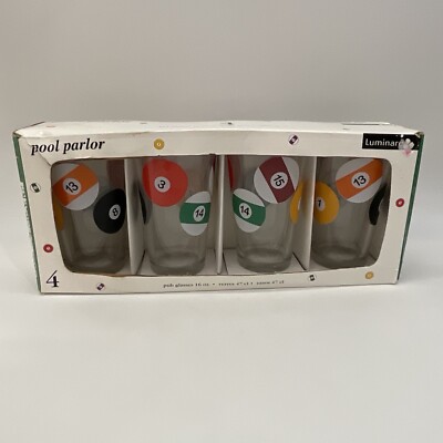 Luminarc Pool Parlor Pub Glasses 16oz. Package Of 4