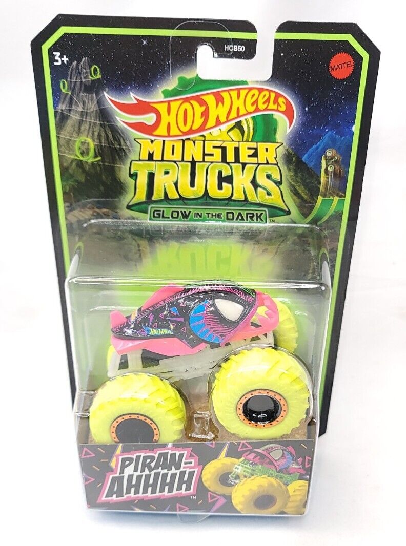 Hot Wheels Monster Trucks Glow in the Dark Multipack