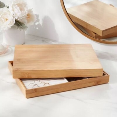9'' x 12'' Stackable Bamboo Accessory Tray - Brightroom