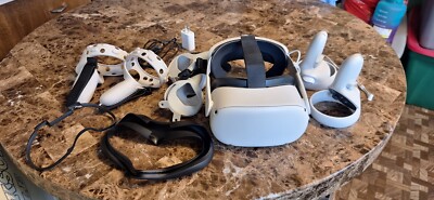 Meta Oculus Quest 2 256GB Standalone VR Headset - White With Elite Battery strap