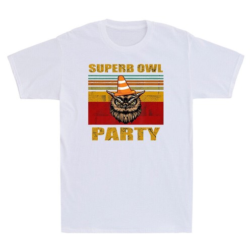 Superb Owl Party Vampire Comedy TV Series Vintage Men's Short Sleeve T-Shirt Top - Picture 3 of 4