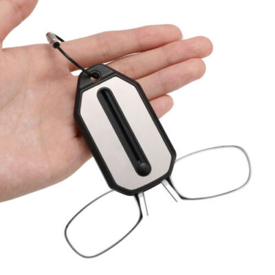 Nose Clip Optics Ultra Thin Reading Glasses Mini Portable Unisex 1.0-3.0