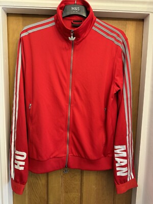 Adidas x Pharrell Williams Adicolour Human Race Red Track Jacket Mens Size  Large UK