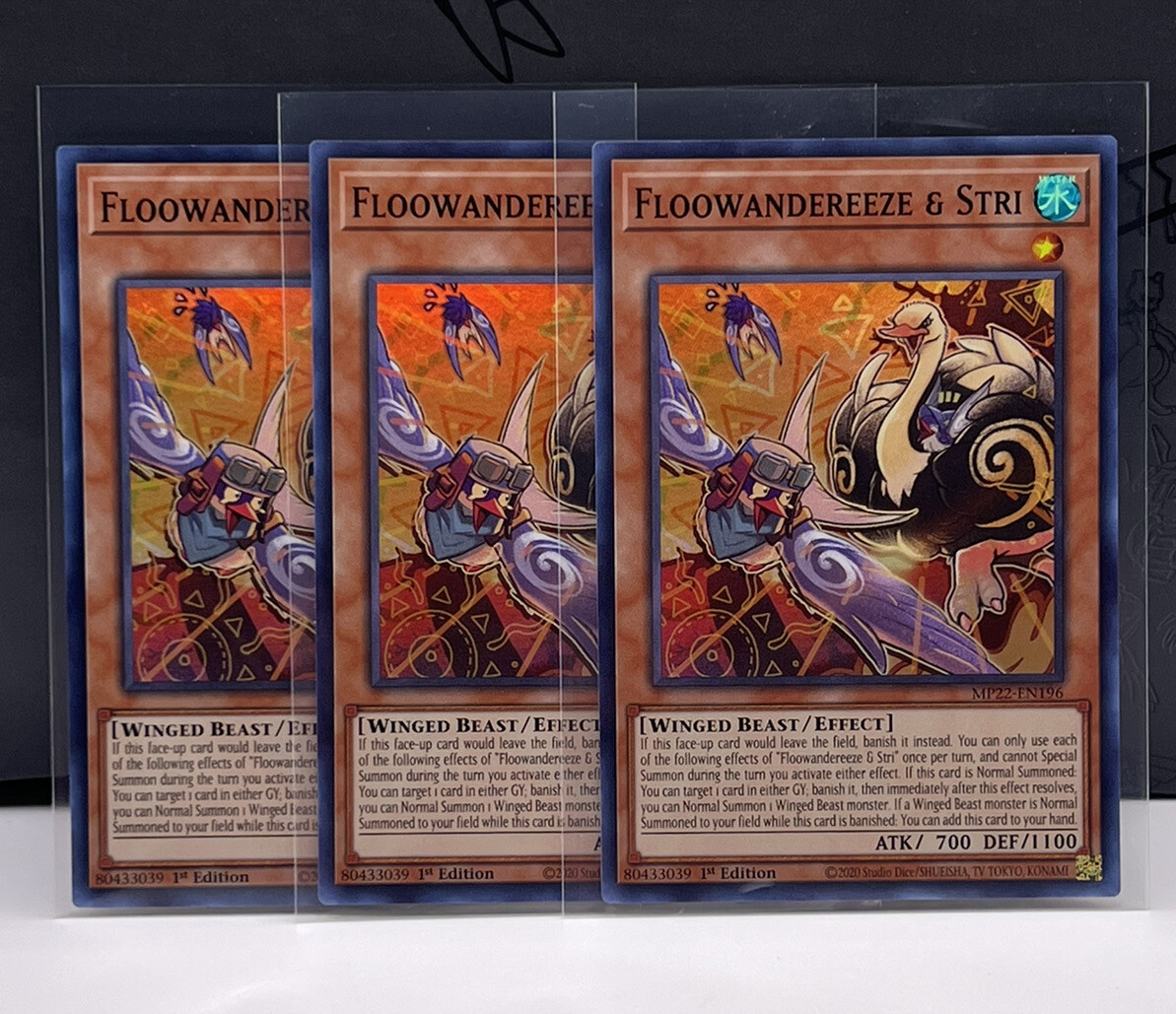 Yu-Gi-Oh! Karte Floowandereeze & STRI – MP22-EN196 Super Rare 1. Auflage