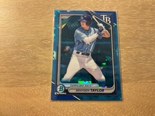 2024 Bowman Draft Sapphire Brayden Taylor BDC-182 Tampa Bay Rays