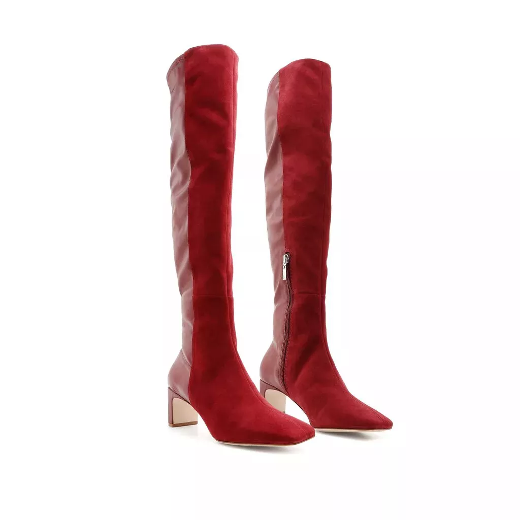 Schutz red best sale boots